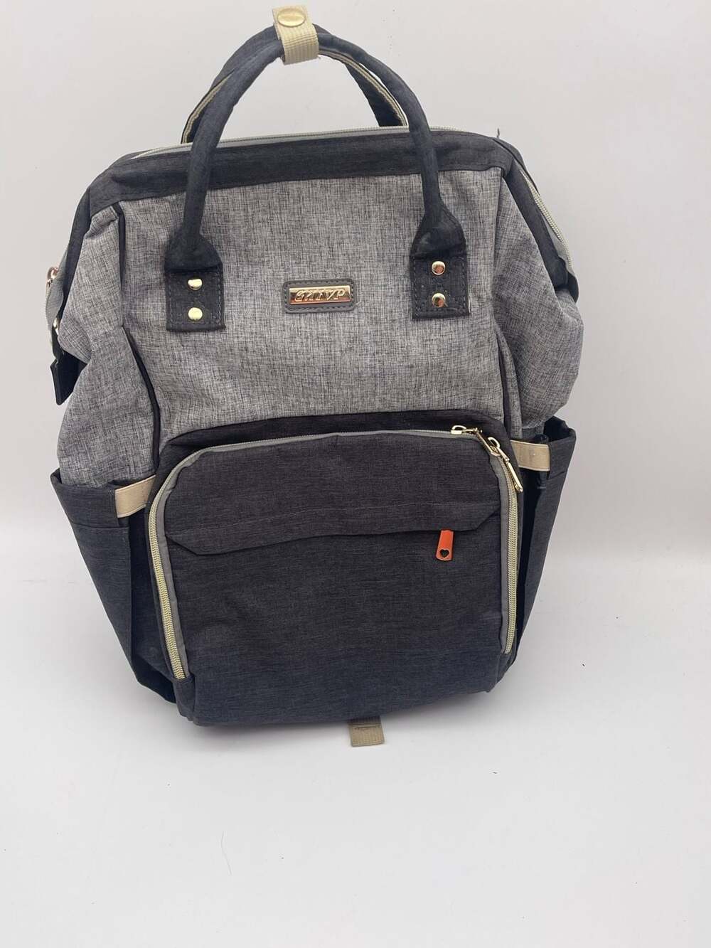GAIVP Diaper Backpack Gray Waterproof Multi-Functional